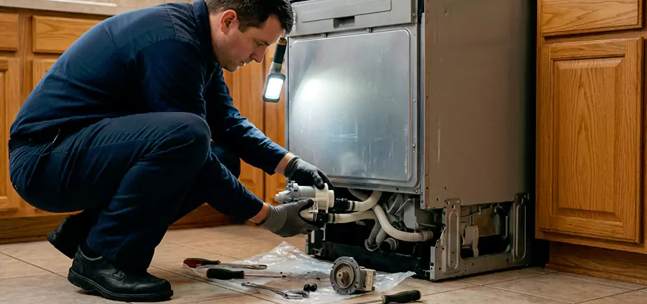Dishwasher Drain Hose Repair in North Port