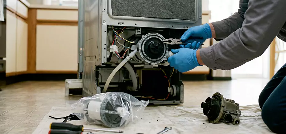 Dishwasher Motor Pump Replacement in North Port